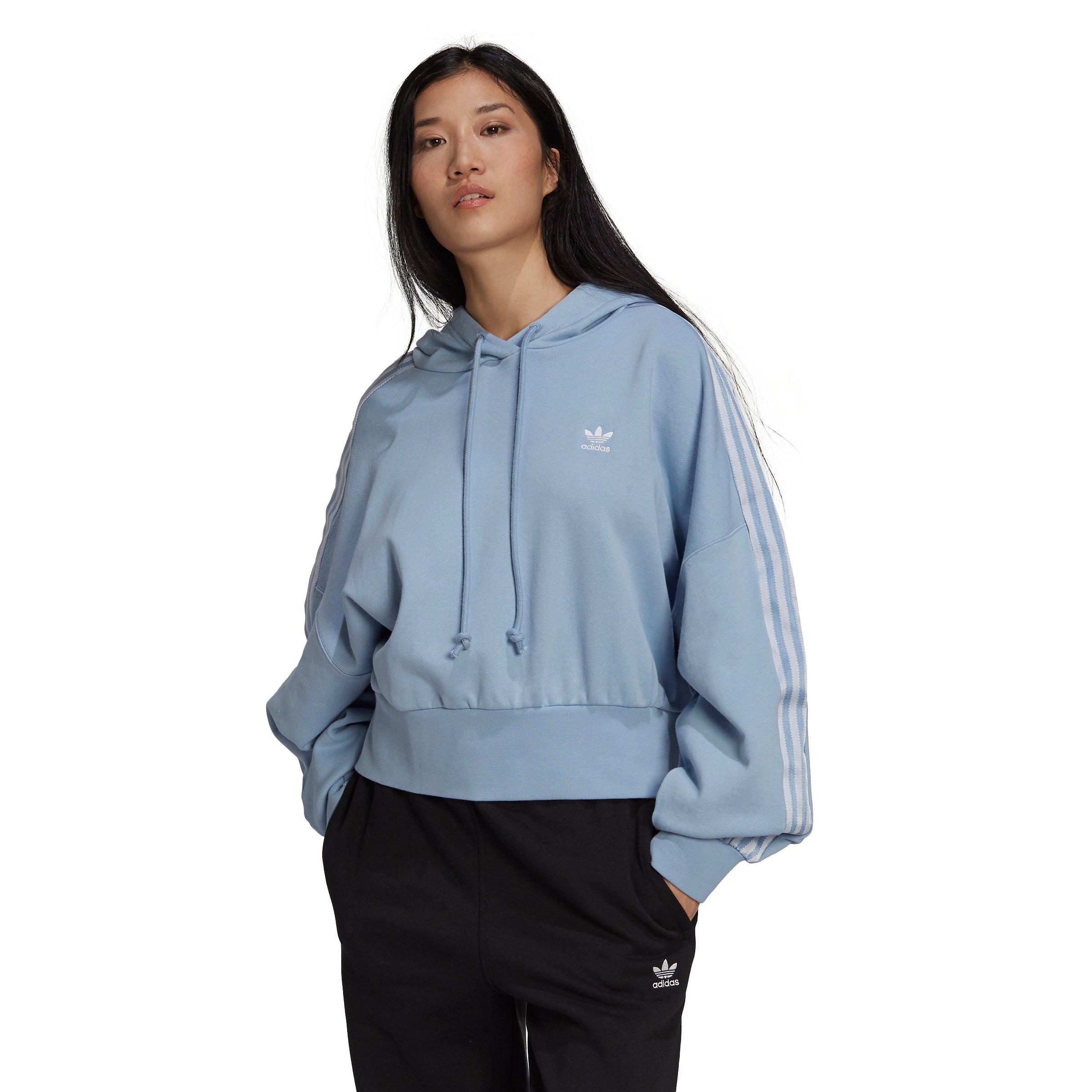 Womens adidas tape clearance hoodie